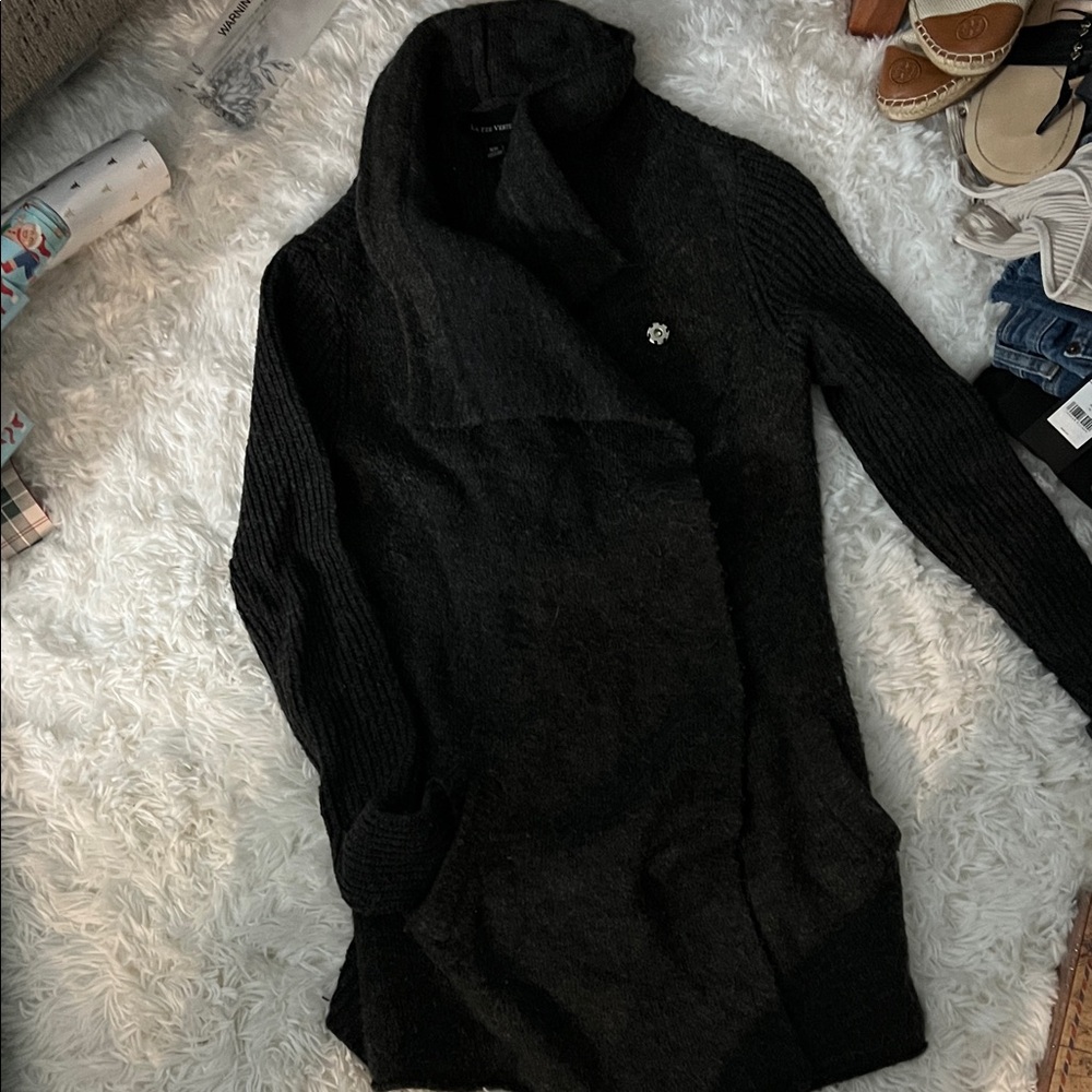 Women's Black Cardigan Sweater